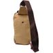 Интересная мужская сумка через плечо из плотного текстиля Vintage 22194 Песочный