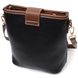 Интересная сумка на плечо для женщин на каждый день из натуральной кожи Vintage 22348 Черная