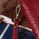 Стильний жіночий клатч із натуральної шкіри з фактурним тисненням під крокодила Vintage sale_15073 Червоний