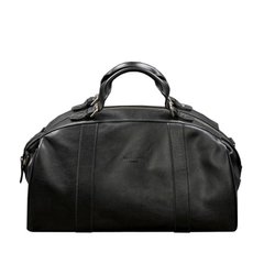 Натуральная кожаная дорожная сумка Люкс Черная Blanknote BN-BAG-43-g
