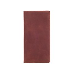 Зносостійкий шкіряний гаманець коньячного кольору на 14 карт