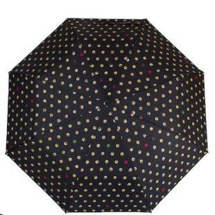 Парасолька жіноча напівавтомат HAPPY RAIN (ХЕППІ Рейн) U42276-1 Чорна
