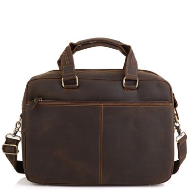 Вінтажна сумка для ноутбука коричнева Tiding Bag D4-005R Коричневий