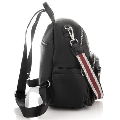 Рюкзак кожаный городского формата Olivia Leather F-NWBP27-16421A Черный