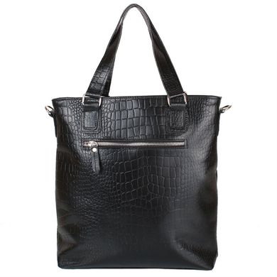 Жіноча шкіряна сумка LASKARA (Ласкарєв) LK-DD214-croco-black Чорний