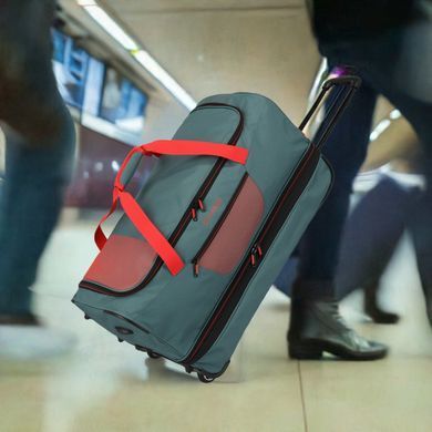 Дорожная сумка на колесах Travelite BASICS Green-Orange Зеленый TL9000276-82