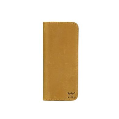 Натуральное кожаное портмоне Middle желтое винтаж Blanknote TW-Middle-yell-crs
