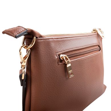 Женская сумка-клатч из качественного кожезаменителя AMELIE GALANTI (АМЕЛИ ГАЛАНТИ) A991457-dark-brown Коричневый