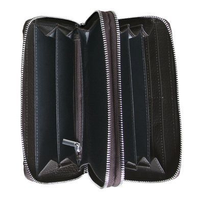 Мужской клатч-кошелек кожаный Vip Collection 1501-F Коричневый 1501.B.FLAT