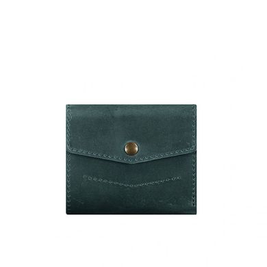 Натуральний шкіряний гаманець 2.1 зелений Crazy Horse Blanknote BN-W-2-1-iz