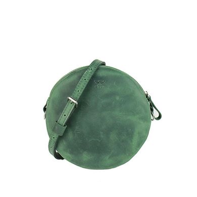 Жіноча шкіряна міні-сумка Bubble зелена вінтажна Blanknote TW-Babl-green-crz