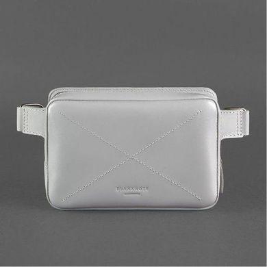 Натуральна шкіряна сумка жіноча поясна Dropbag Mini сіра Blanknote BN-BAG-6-shadow