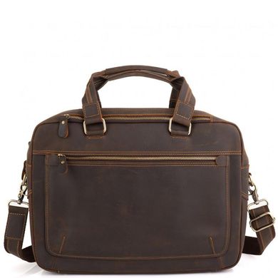 Винтажная сумка для ноутбука коричневая Tiding Bag D4-005R Коричневый