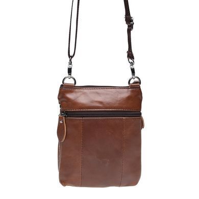 Чоловіча шкіряна сумка вертикальна Keizer K1701-brown натуральна шкіра для документів, середнього розміру