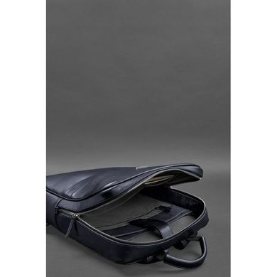Темно-синий кожаный мужской рюкзак Foster Blanknote BN-BAG-39-navy-blue