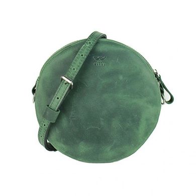 Жіноча шкіряна міні-сумка Bubble зелена вінтажна Blanknote TW-Babl-green-crz