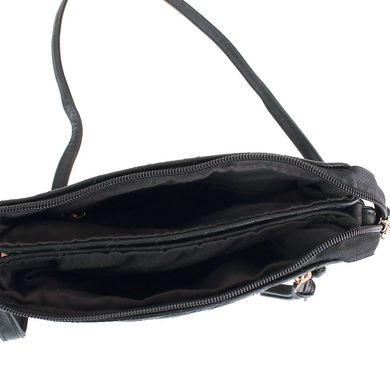 Женская мини-сумка из качественного кожезаменителя JESSICA (ДЖЕССИКА) KWPZ8012-black Черный