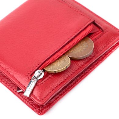 Яскравий жіночий гаманець із натуральної шкіри ST Leather 19465 Червоний