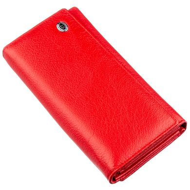 Яскравий гаманець для жінок з візитниці ST Leather 18882 Червоний