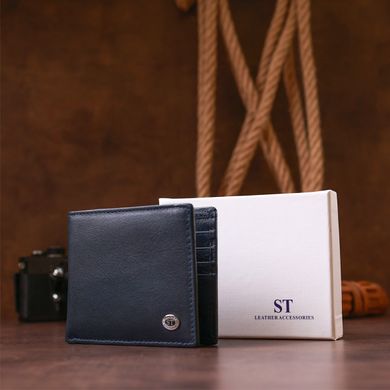 Чоловічий гаманець ST Leather 18303 (ST159) шкіряний Синій