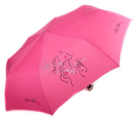 Рожева жіноча компактна парасолька, механічна AIRTON Z3512-8, Рожевий