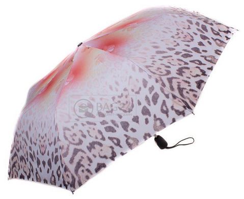 Красивой расцветки женский компактный облегченный зонт,полуавтомат PIERRE CARDIN U82110-svetliy-leopard, Бежевый