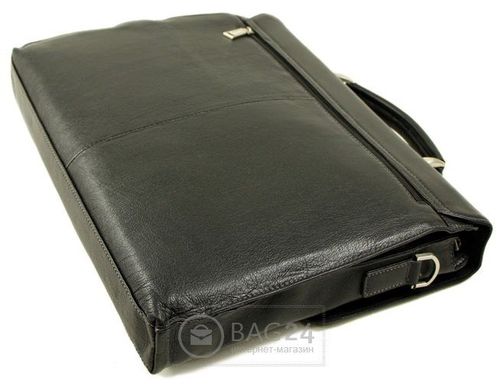 Надійний шкіряний чоловічий портфель TOFIONNO 00310, Чорний