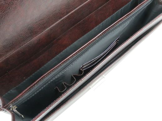 Невеликий діловий портфель зі штучної шкіри Exclusive 713400 коричневий