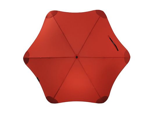 Протиштормова парасолька-тростина жіноча механічна з великим куполом BLUNT (Блант) Bl-xl-2-red Червона
