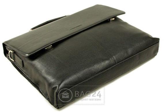 Надійний шкіряний чоловічий портфель TOFIONNO 00310, Чорний