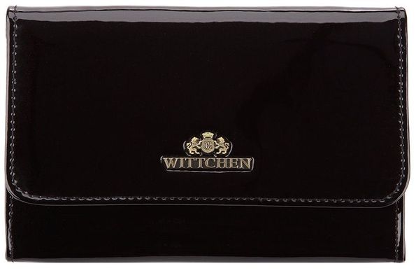 Вместительная косметичка из лакированной кожи Wittchen, Черный