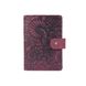 Шкіряне портмоне для паспорта / ID документів HiArt PB-02/1 Shabby Plum "Mehendi Art"
