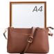 Женская сумка-клатч из качественного кожезаменителя AMELIE GALANTI (АМЕЛИ ГАЛАНТИ) A991457-dark-brown Коричневый