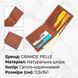 Надійний чоловічий шкіряний гаманець у два складання Україна GRANDE PELLE 16738 Світло-коричневий