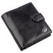 Невеликий шкіряний гаманець для чоловіків ST Leather 18832 Чорний