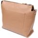 Лаконичная вместительная сумка для женщин из натуральной кожи GRANDE PELLE 11696 Бежевая