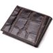 Миниатюрное мужское портмоне из натуральной фактурной кожи CANPELLINI 21521 Коричневое
