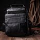 Чоловічі сумки з кишенями через плече з натуральної шкіри Vintage sale_15046 Чорний