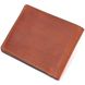 Надійний чоловічий шкіряний гаманець у два складання Україна GRANDE PELLE 16738 Світло-коричневий