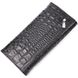 Женский кошелек с клапаном из фактурной кожи под крокодила KARYA 21107 Черный