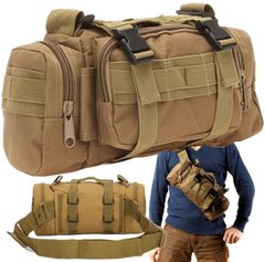 Тактична, армійська чоловіча сумка Molle Combat Sachet койот