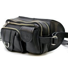 Вместительная напоясная сумка из телячьей кожи FA-1560-4lx бренд TARWA Черный