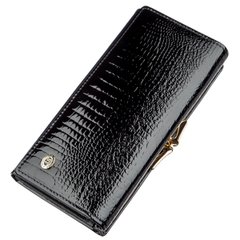 Женский кошелек с монетницей на защелке ST Leather 18910 Черный