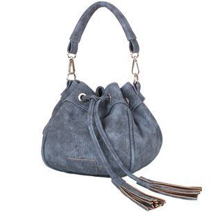 Женская сумка из качественного кожезаменителя LASKARA (ЛАСКАРА) LK10195-denim-grey Синий