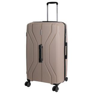 Чемодан дорожный большой Vip Collection Phuket бежевый 95л полипропилен (Phuket 29 Beige) vcPhuket.29.Beige
