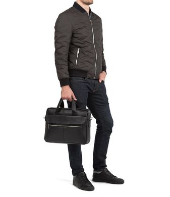 Каркасная мужская сумка из кожи Bexhill Bx1127A-5 Черный