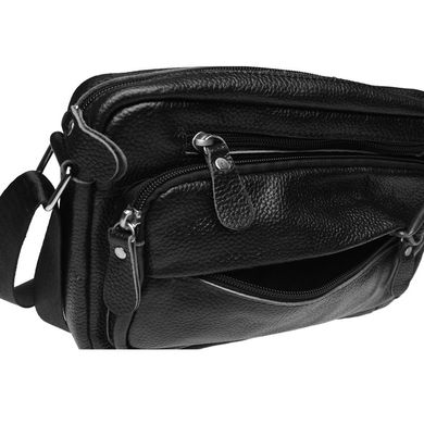 Мужская кожаная сумка через плечо Keizer K1010-black