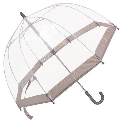 Зонт-трость детский облегченный механический FULTON (ФУЛТОН) FULC603-Silver Прозрачный