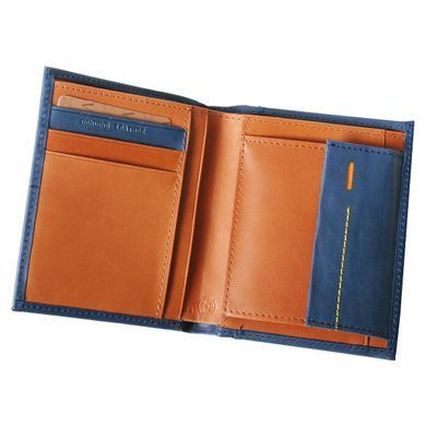 Мужской кошелек кожаный Vip Collection 44rs Beverly Hills Синий 44.N.BH.rs