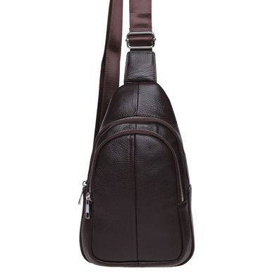 Мужской кожаный рюкзак через плечо Keizer K1156-brown